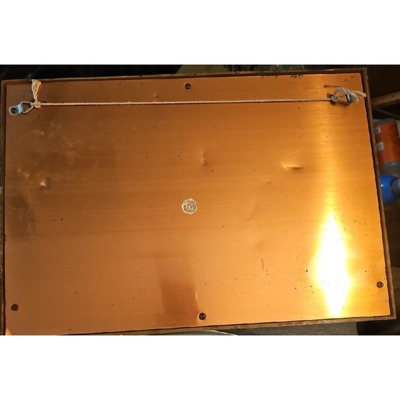 Vintage 3D Copper Wall Hanging Copper Craft Guild Fruit Still Art - Picture 8 of 9